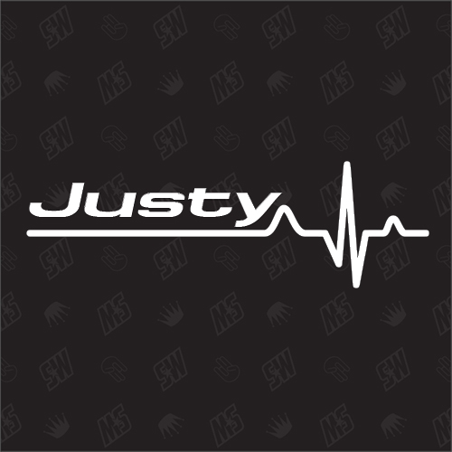 Subaru Justy Herzschlag - Sticker