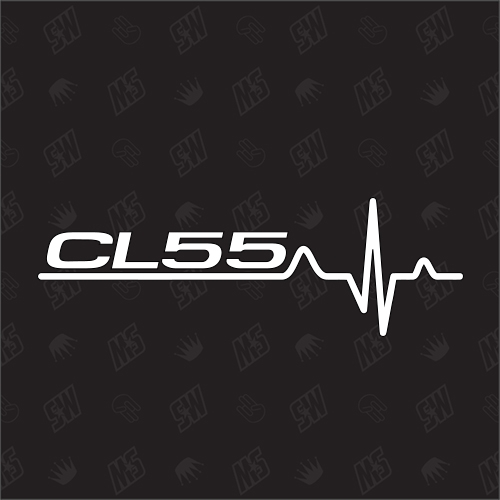 CL55 Herzschlag - Sticker kompatibel mit Mercedes Benz