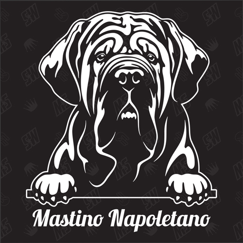 Mastiff Mastino Napoletano Version 3 - Sticker, Hundeaufkleber, Autoaufkleber