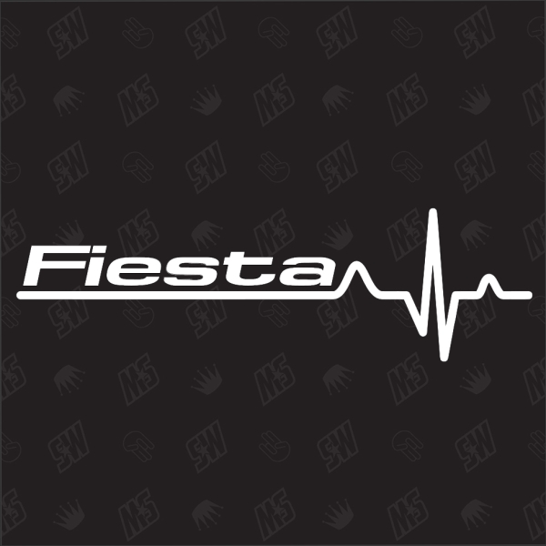 Ford Fiesta Herzschlag - Sticker