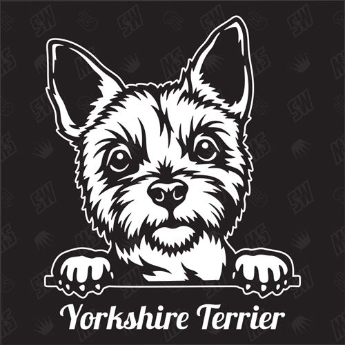 Yorkshire Terrier Version 9 - Sticker, Hundeaufkleber, Autoaufkleber