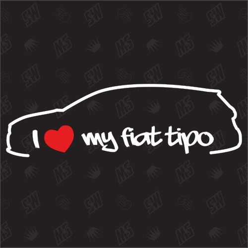 I love my Fiat Tipo Kombi - Sticker ab Bj.15