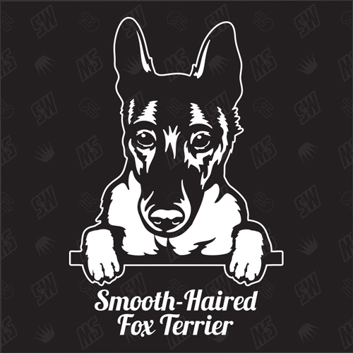 Fox Terrier Version 2 - Sticker, Hundeaufkleber, Autoaufkleber