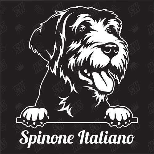 Spinone Italiano Version 1 - Sticker, Hundeaufkleber, Autoaufkleber
