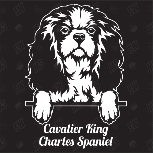 Cavalier King Charles Spaniel Version 1 - Sticker, Hundeaufkleber, Autoaufkleber