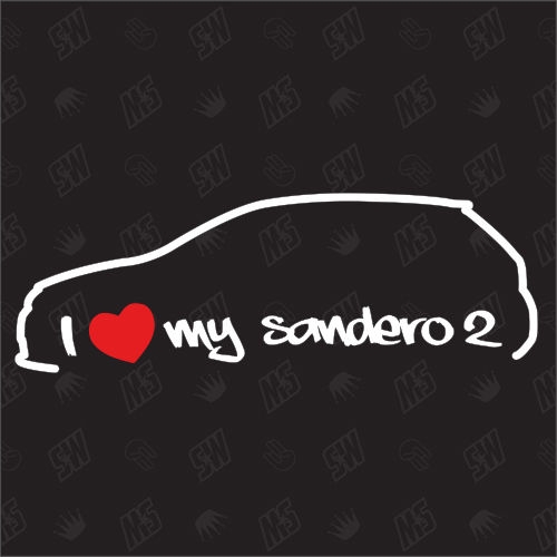I love my Sandero 2 - Sticker - Baujahr 2012