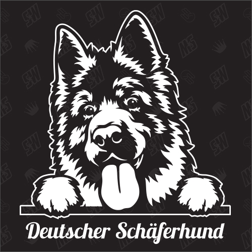 Deutscher Schäferhund Version 1 - Sticker, Hundeaufkleber, Autoaufkleber