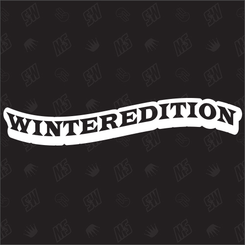 Winteredition - Sticker, Aufkleber