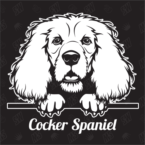 Cocker Spaniel Version 1 - Sticker, Hundeaufkleber, Autoaufkleber