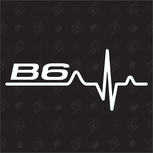 B6 Herzschlag - Sticker
