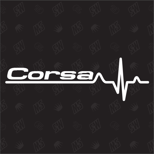 Opel Corsa Herzschlag - Sticker