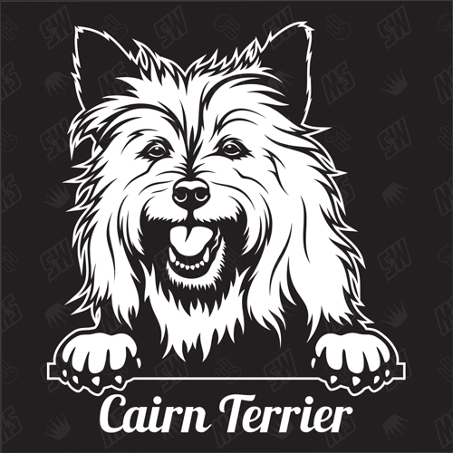 Cairn Terrier Version 1 - Sticker, Hundeaufkleber, Autoaufkleber