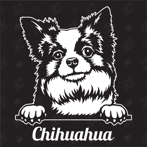 Chihuahua Version 10 - Sticker, Hundeaufkleber, Autoaufkleber