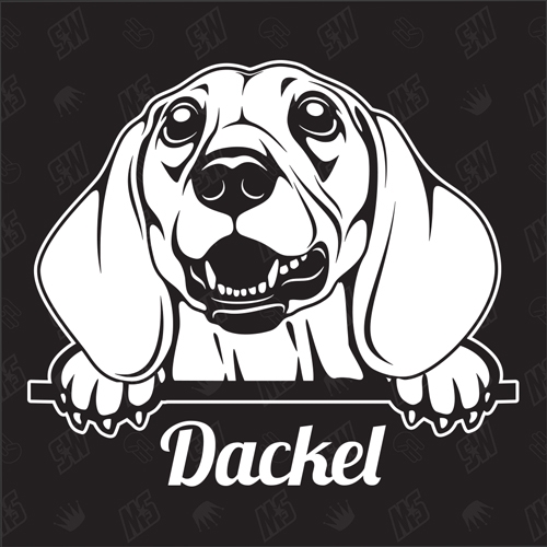 Dackel Dachshund Version 2 - Sticker, Hundeaufkleber, Autoaufkleber