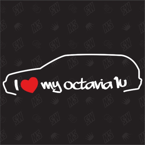 I love my Octavia 1U Kombi - Sticker - Baujahr 1996 - 2010