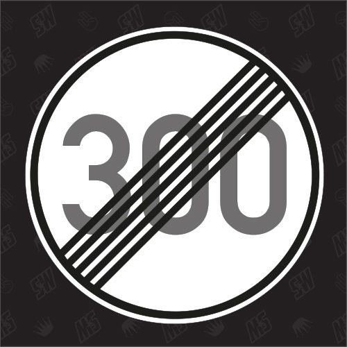 300 km/h aufgehoben - Sticker