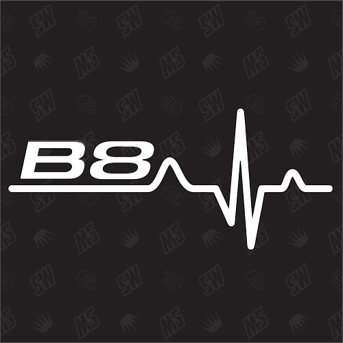 B8 Herzschlag - Sticker