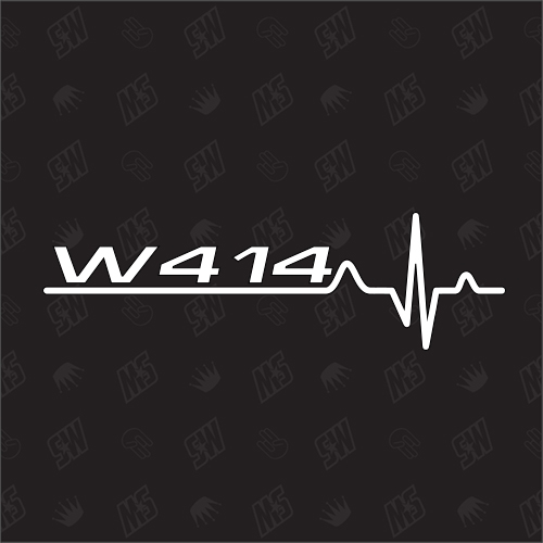 W414 Herzschlag - Sticker kompatibel mit Mercedes Benz
