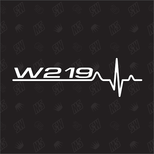 W219 Herzschlag - Sticker kompatibel mit Mercedes Benz
