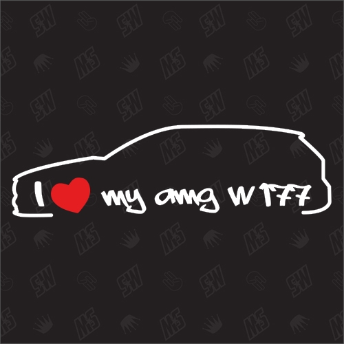 I love my W177 AMG - Sticker kompatibel mit Mercedes Benz - Baujahr 2018