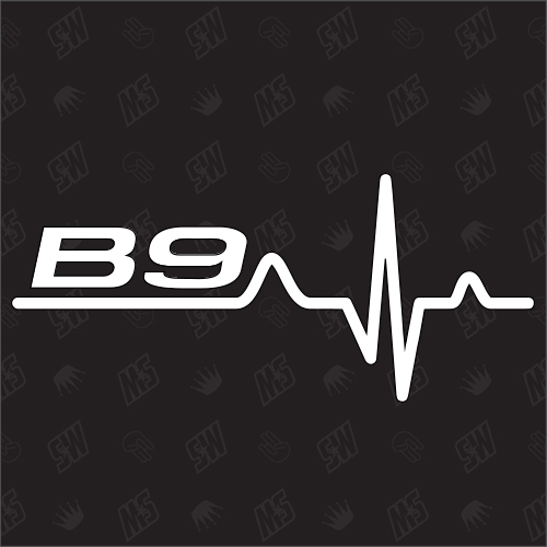 B9 Herzschlag - Sticker