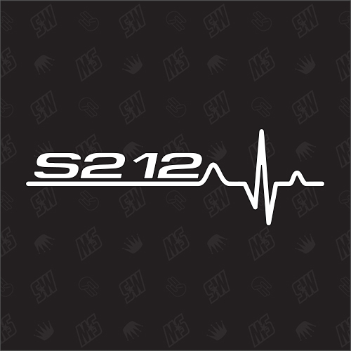 S212 Herzschlag - Sticker kompatibel mit Mercedes Benz
