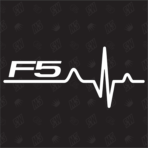 F5 Herzschlag - Sticker