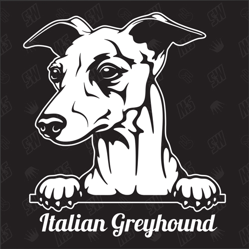 Greyhound Version 3 - Sticker, Hundeaufkleber, Autoaufkleber