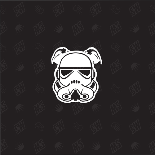 Star Wars Family - 1 Hund einzeln Version 3 - Sticker, Hundeohren