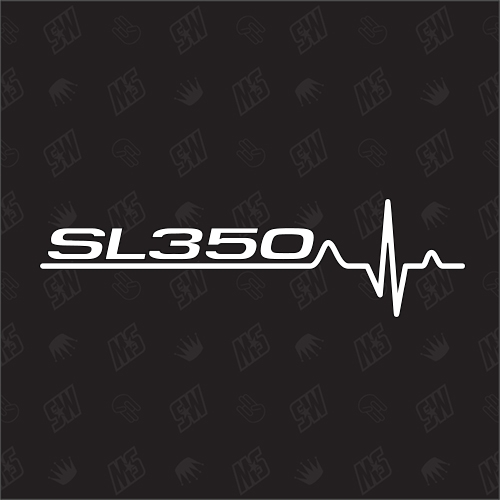 SL350 Herzschlag - Sticker kompatibel mit Mercedes Benz