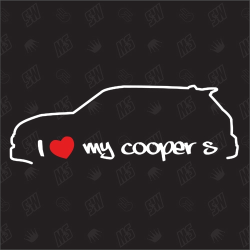 I love my BMW Mini Cooper S - Sticker F56 ab Bj.14