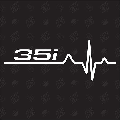 35i Herzschlag - Sticker