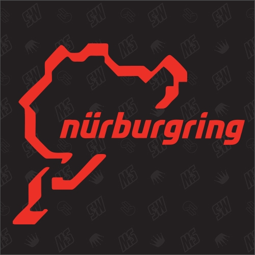 Nürburgring Version 1 - Sticker, Grüne Hölle, Racetrack