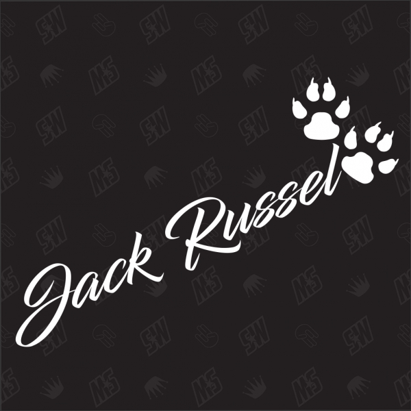 Jack Russel - Sticker, Hundesticker, Pfoten