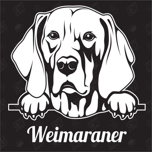 Weimaraner Version 1 - Sticker, Hundeaufkleber, Autoaufkleber