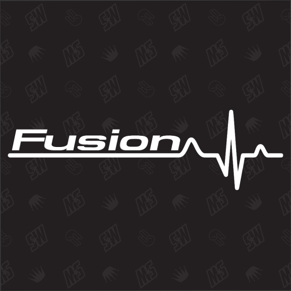 Ford Fusion Herzschlag - Sticker