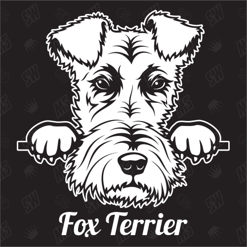 Fox Terrier Version 1 - Sticker, Hundeaufkleber, Autoaufkleber