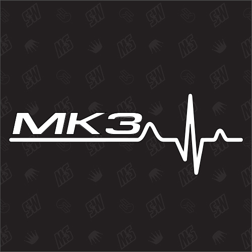 MK3 Herzschlag - Sticker