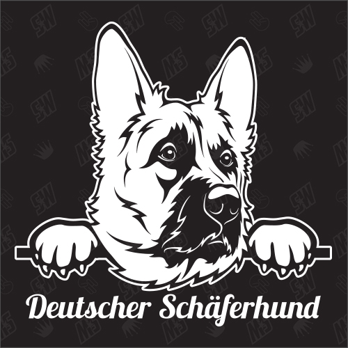 Deutscher Schäferhund Version 2 - Sticker, Hundeaufkleber, Autoaufkleber