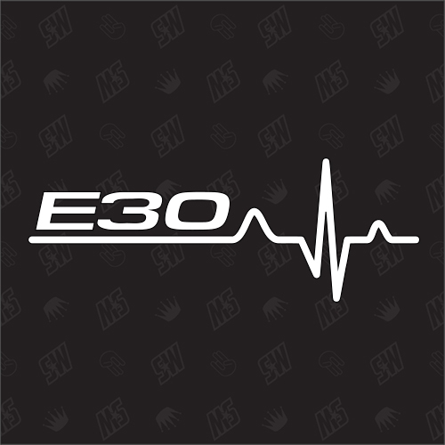 E30 Herzschlag - Sticker, Tuning Fan Aufkleber, BMW