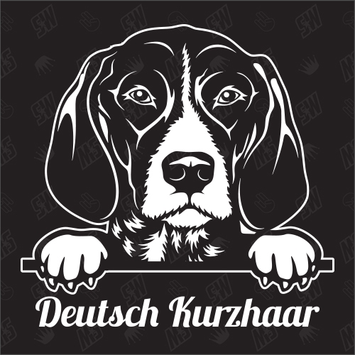 Deutsch Kurzhaar Version 1 - Sticker, Hundeaufkleber, Autoaufkleber