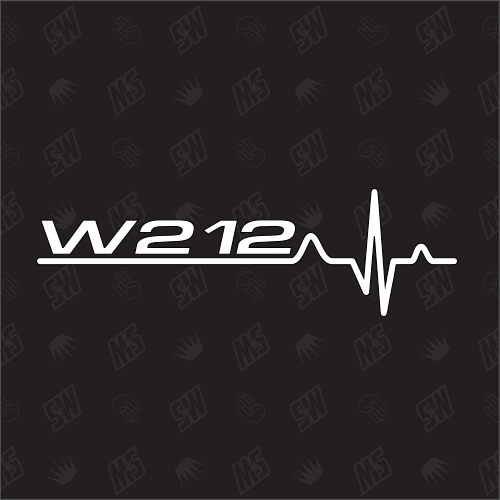 W212 Herzschlag - Sticker kompatibel mit Mercedes Benz