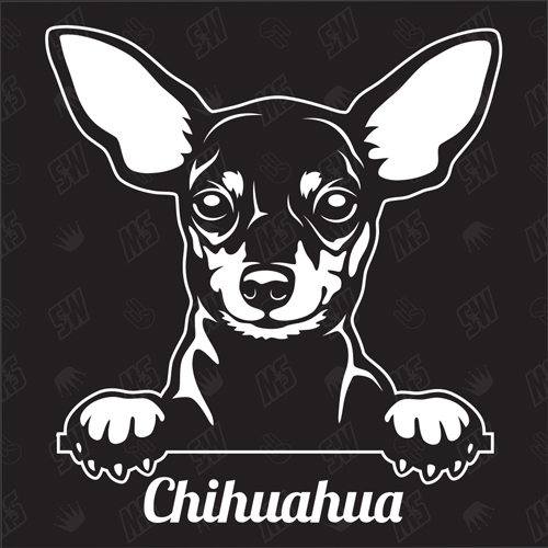 Chihuahua nr1 Autoaufkleber Sticker Aufkleber Hundesticker Hund Hunde 
