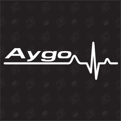 Aygo Herzschlag - Sticker