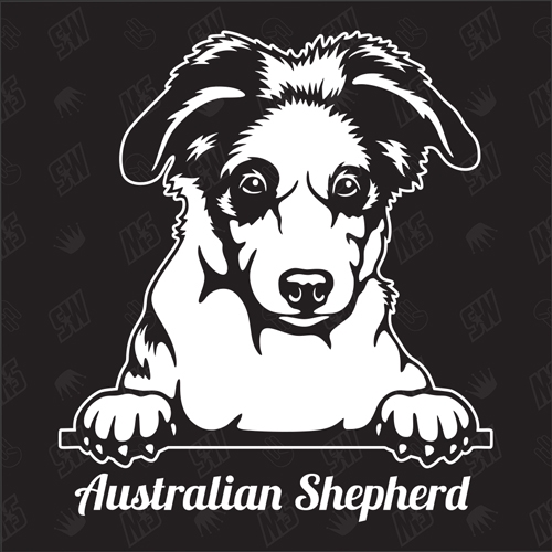 Australian Shepherd Version 2 - Sticker, Hundeaufkleber, Autoaufkleber
